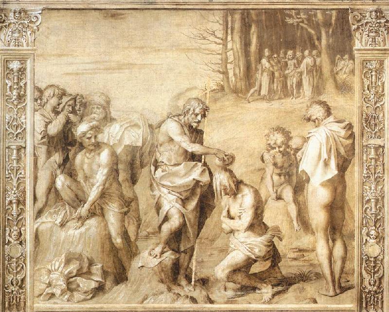 Baptism of the People  ccd, Andrea del Sarto